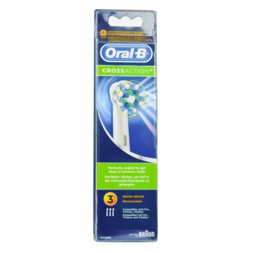 Cepillo dental electrico recambio - oral-b pro cross action (3 cabezales)