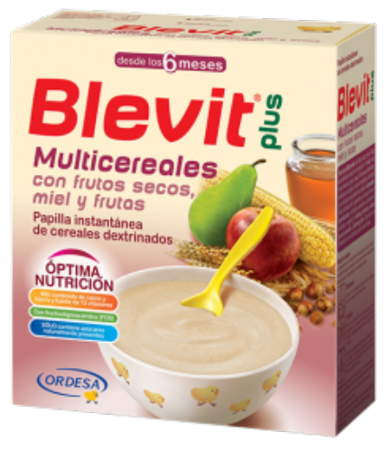 Blevit plus miel frutos secos y frutas (600 g)