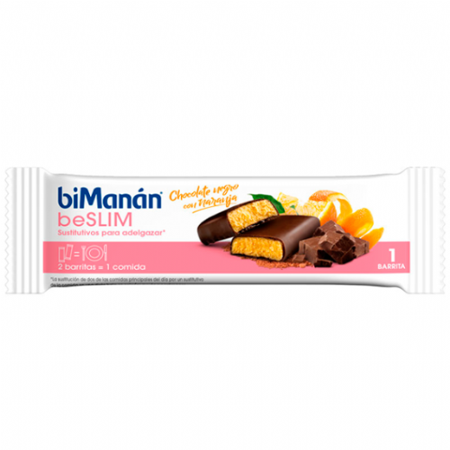 Bimanan barrita chocolate negro y naranja (40 g 1 u (exp 24 u))