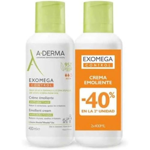 A-derma exomega crema pack 2x400ml