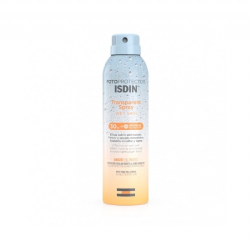 Fotoprotector isdin spf-30 spray transparent wet skin (250 ml)