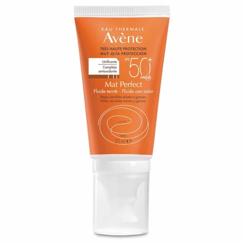 Avene mat perfect fluido con color spf 50+ (1 envase 50 ml)