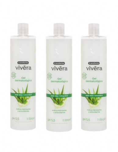 Acofar vivera pack triplo gel aloe + vit
