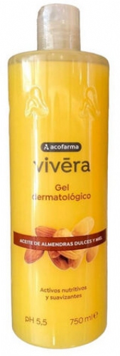 Acofarma vivera gel aceite de almendras dulces y miel (1 envase 750 ml)