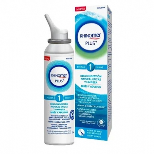 Rhinomer plus bebes y adultos fuerza 1 suave  1 spray 125 ml