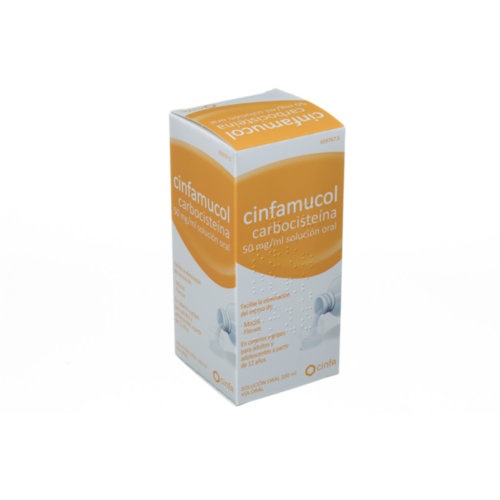 CINFAMUCOL CARBOCISTEINA 50 mg/ml SOLUCION ORAL , 1 frasco de 200 ml