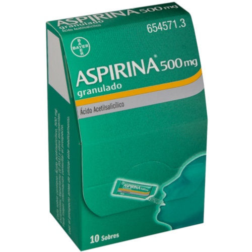 ASPIRINA 500 mg GRANULADO , 20 sobres