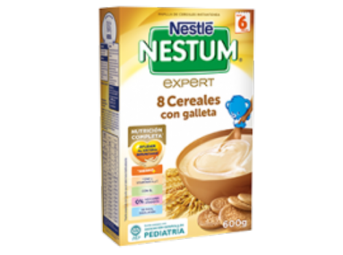 Nestle nestum papilla 8 cereales con galleta (600 g)