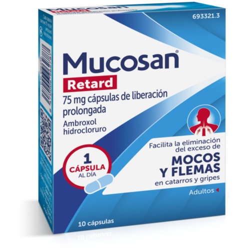 MUCOSAN RETARD 75 mg CAPSULAS DE LIBERACION PROLONGADA , 10 cápsulas