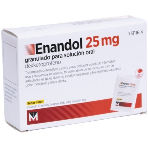 ENANDOL 25 MG GRANULADO PARA SOLUCIÓN ORAL,10 sobres