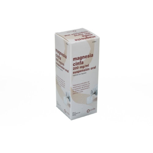 MAGNESIA CINFA 200 mg/ ml SUSPENSION ORAL, 1 frasco de 260 ml
