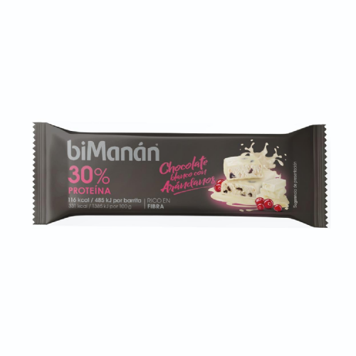 Bimanan befit barritas (20 barritas 35 g sabor chocolate blanco con arandanos)