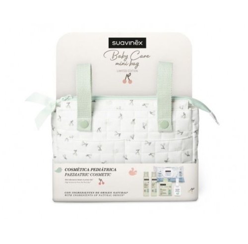 Suavinex canastilla baby care mini bag  set color verde