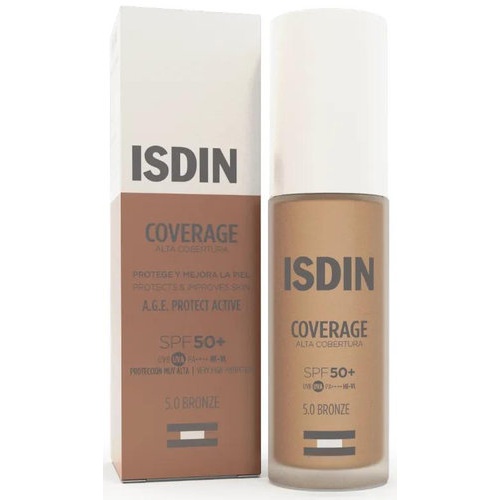 Isdin coverage 1 envase 30 g color 5.0 bronze