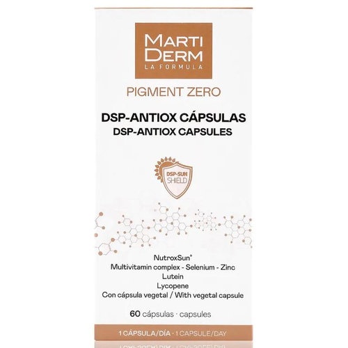 Martiderm pigment zero dsp-antiox (60 capsulas)