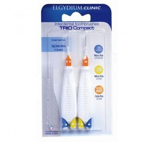 Cepillo interdental - elgydium clinic trio compact (espacio estrecho y mixto 6 u)