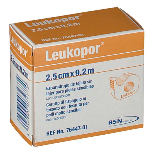 Esparadrapo hipoalergico - leukopor (papel 2.5 x 9.2 m dispensador)