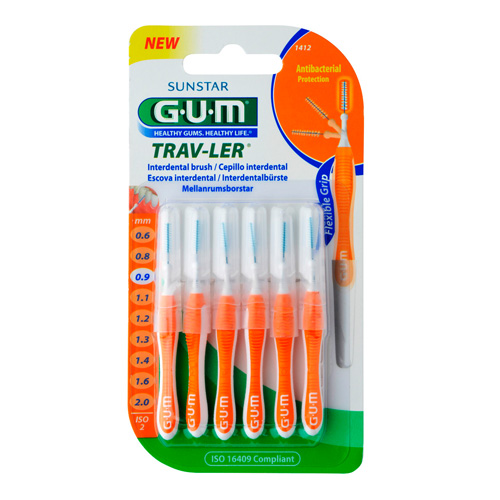 Cepillo interdental viaje (Ultrafino 0.9 mm cilindrico 6u)