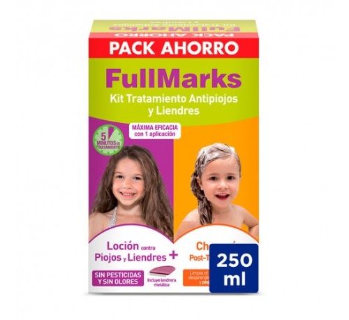 Fullmarks antipiojos y liendres champu + locion (Kit 100+150 ml)