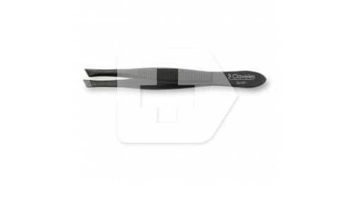 Pinzas depilar - 3 claveles (estrecha 8 cm negra)