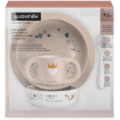 Vajilla infantil - suavinex (niña +6 meses 1 unidad)