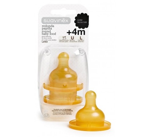 Tetina latex boca ancha (Papilla  2 u)
