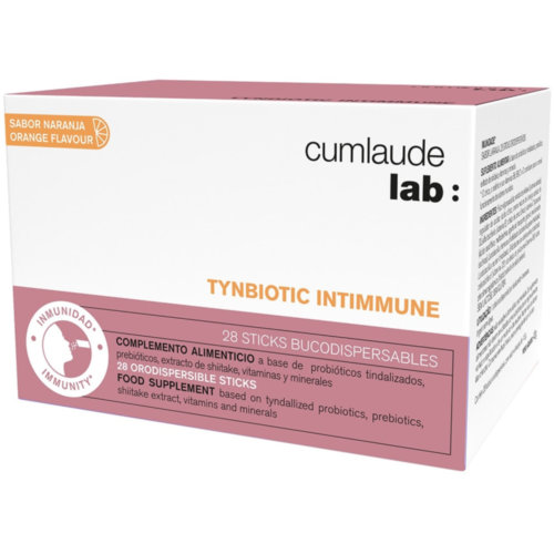 Cumlaude lab: tynbiotic intimmune (28 sticks bucodispersables 1,5 g sabor naranja)