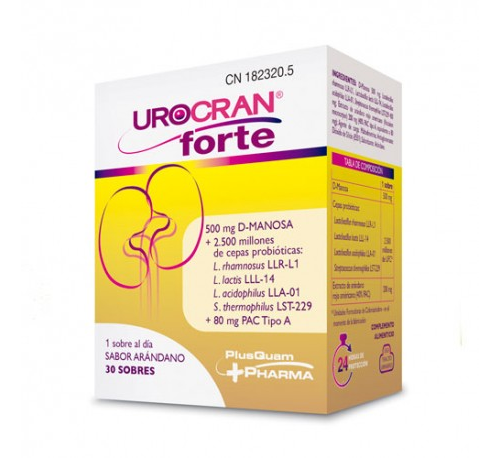 Urocran forte (30 sobres sabor frambuesa)