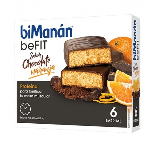 Bimanan metodo pro barrita chocolate y naranja (6 barritas)