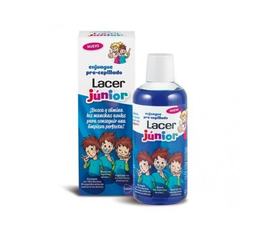 Enjuague pre cepillado lacer junior (1 envase 500 ml)