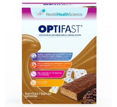Optifast barritas (70 g 6 barritas capuchino)
