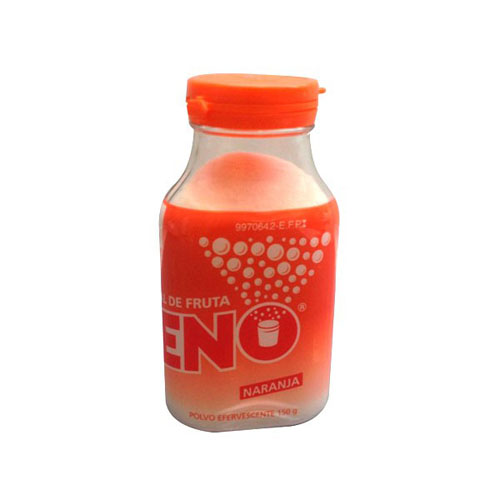 SAL DE FRUTA ENO POLVO EFERVESCENTE SABOR  NARANJA , 1 frasco de 150 g