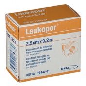 Esparadrapo hipoalergico - leukopor (papel 2.5 x 9.2 m dispensador)