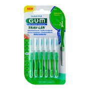 Cepillo interdental viaje - gum 1414 trav-ler (ultrafino 1.1 mm conico 6u)