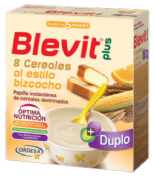 Blevit plus duplo 8 cereales bizcocho y naranja (600 g)