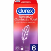 Durex sensitivo contacto total - preservativos (6 u)