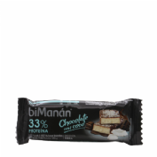 Bimanan barrita (20 barritas 35 g sabor chocolate negro con coco)