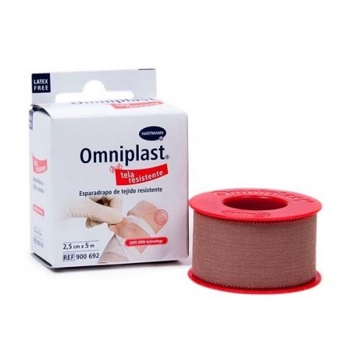 Esparadrapo hipoalergico (Tejido resistente 5 m x 2,50 cm)