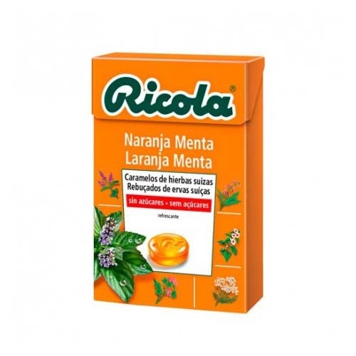 Ricola caramelos sin azucar (Naranja 50 g)