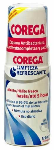 Corega limpieza refrescante espuma - limpieza protesis dental (125 ml)