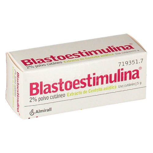 BLASTOESTIMULINA 2% POLVO CUTANEO, 1 frasco de 5 g