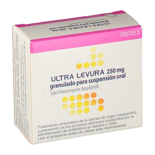 ULTRA-LEVURA 250 MG GRANULADO PARA SUSPENSION ORAL , 20 sobres
