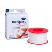 Esparadrapo hipoalergico (Tejido resistente blanco 5 m x 2,50 cm)